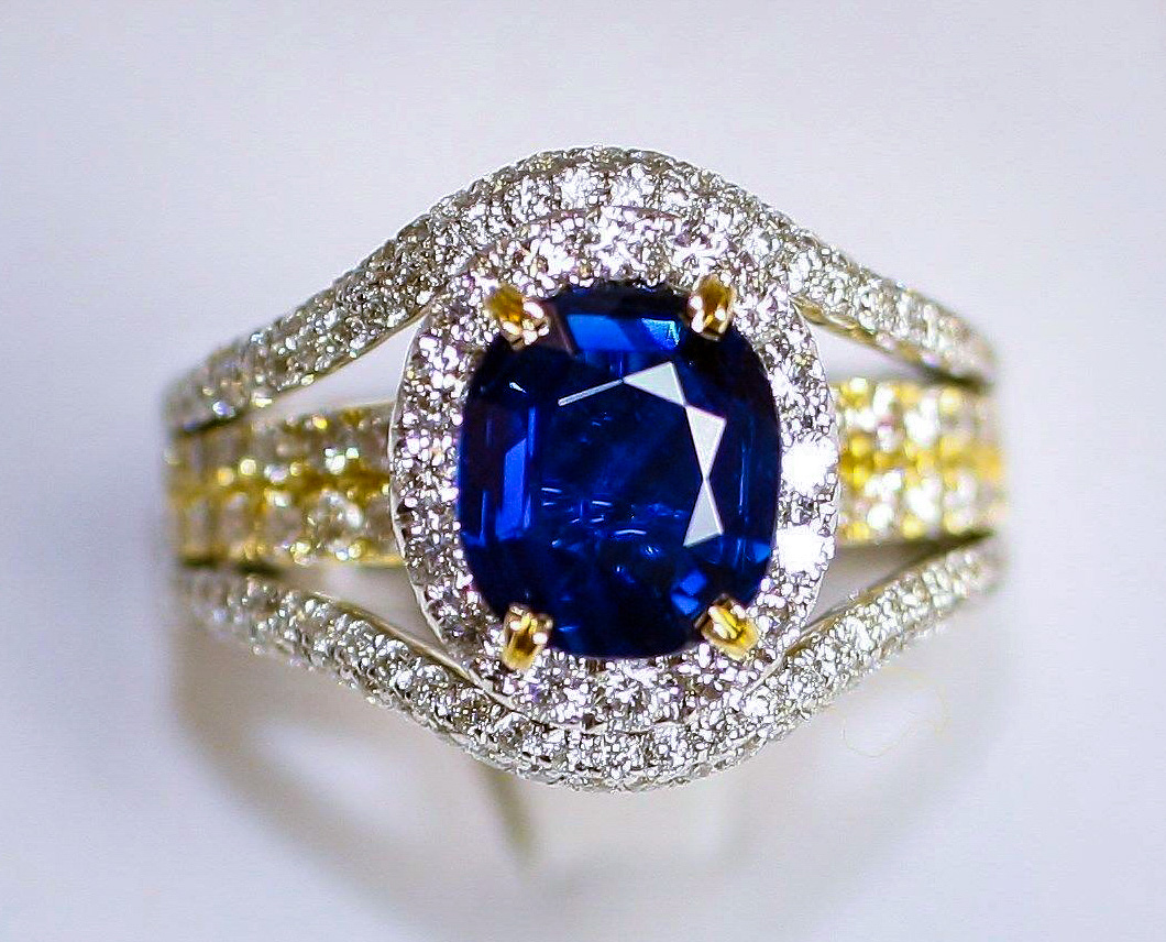 Non-Heated Sapphire Rings